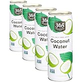 365 by Whole Foods Market, Coconut Water, 100% Pulp-Free, 17.6 Fl Oz (Pack of 4)
