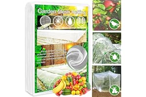 Garden Netting, Kanosan Ultra Fine Mesh 4 x 10Ft Bird Netting for Garden, Mosquito Net Raised Bed Plant Netting for Tomato Blueberry Bushes Vegetables Fruit Tree from Bird Cicadas Animals