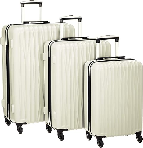Amazon レジェンドウォーカー スーツケース ジッパー ハードスーツケース 軽量 3本セット 52 Set 保証付 l 75 Cm 4 1kg アイボリー スーツケース