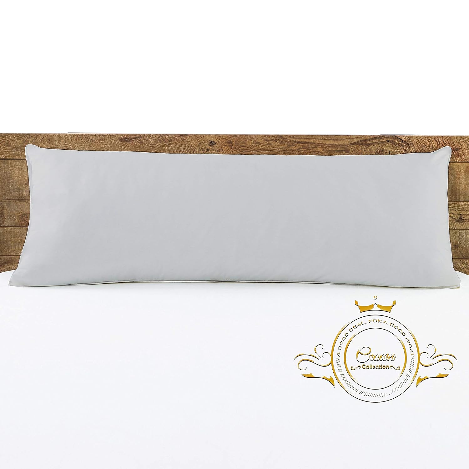 - for 500-TC Use 1pcs of Cotton Crown Silver Egyptian  100% Case Shams Pillow Large ... Set Decorative Collection 20x60 Pillow Hypoallergenic Body Solid
