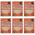 Irenare 600 Pcs Toothpick Cinnamon Wood Flavored Cinnamon Toothpicks Bulk for Adults Disposable Oral Hygiene Teeth Dental Care, 6 Pack