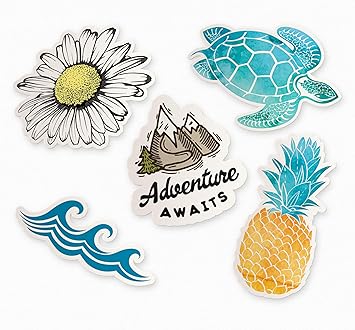 baby blue hydro flask stickers