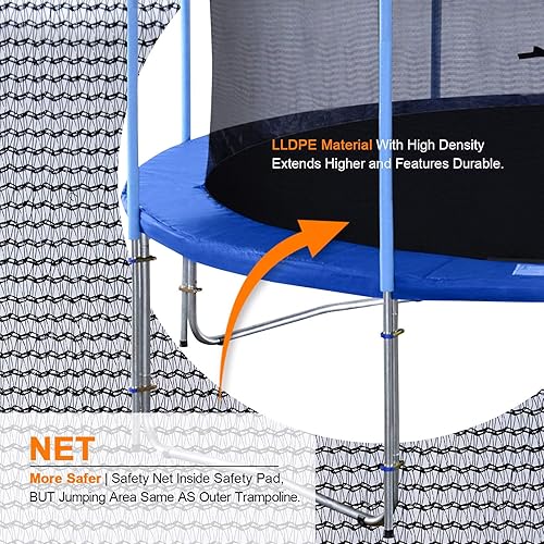 Exacme Big Outdoor Trampoline 15 Foot with Intra Enclosure Net