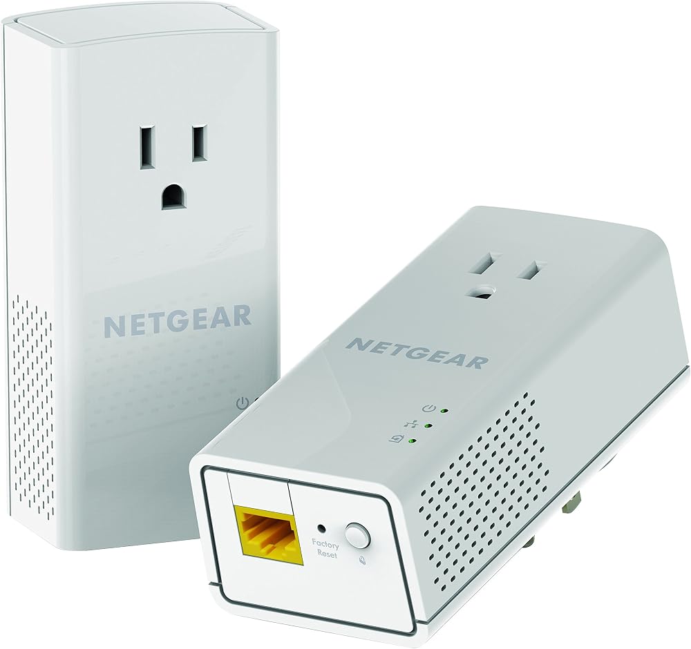 NETGEAR Powerline Adapter Kit 1200 Mbps Gigabit Ethernet Passthrough Extra
