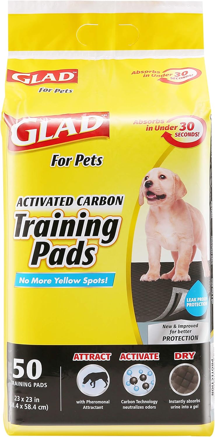Glad for Pets Activated Carbon Training Pads for Puppies and Senior