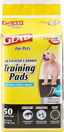 black puppy pads