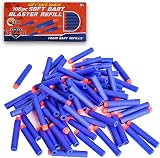 Navoys 100pk Nerf Elite Compatible Foam Darts Blaster Bullets Blue Orange view 6
