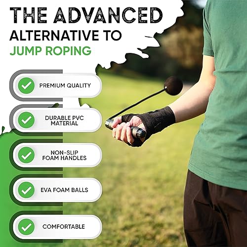 Weighted Cordless Jump Rope Adjustable Length Ropes Ropeless