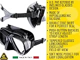 Cressi Big Eyes Alpha Ultra Dry Combo Black/Black Mask Snorkel UD view 6