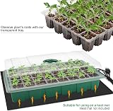 MIXC Seed Trays Propagator 200 Cell Kit with Lids 5 Pack Garden Grow Tray view 3