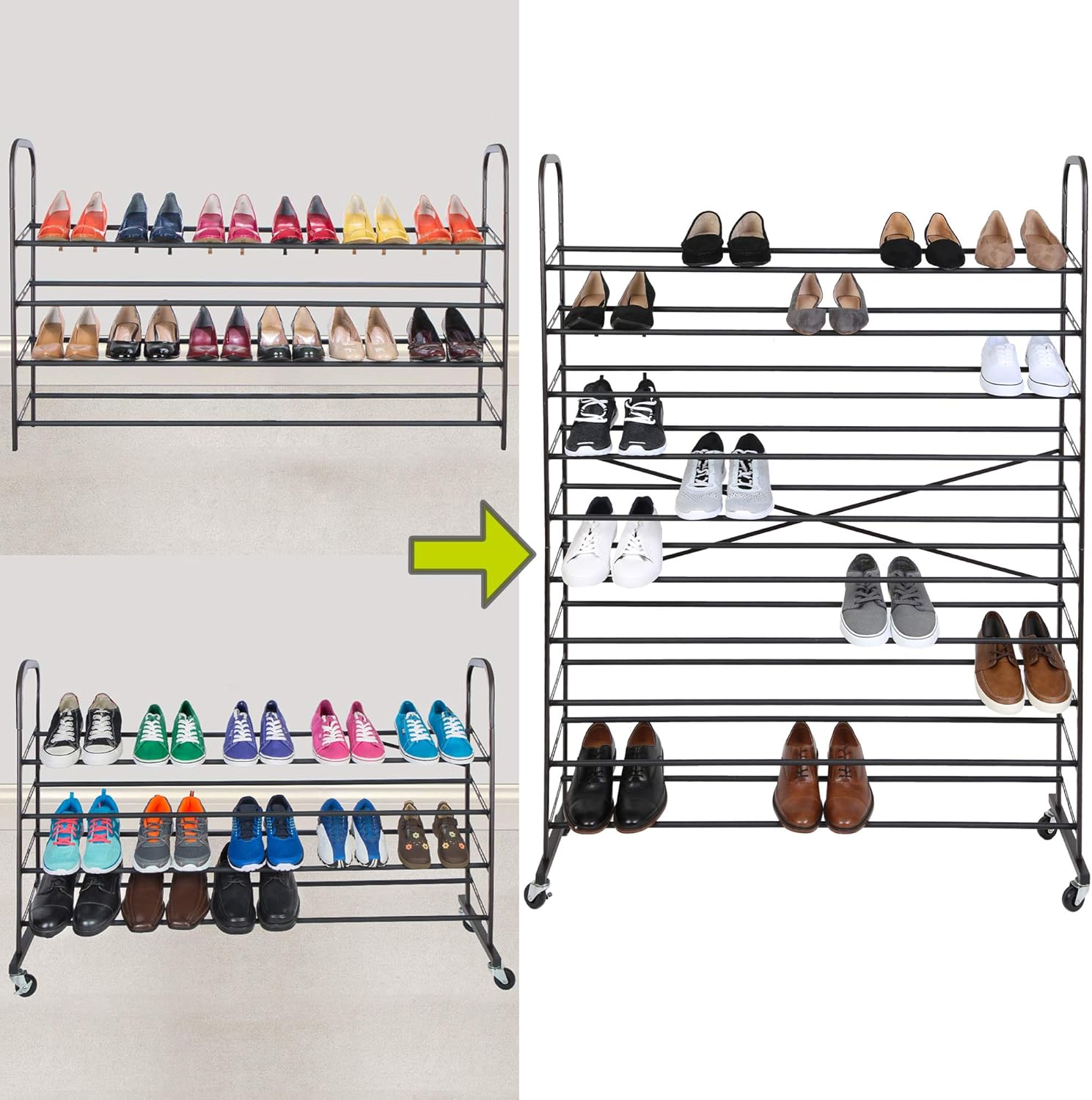 Best shoe rack metal bronze