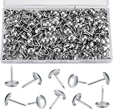 LJAPPLIED 200 Pcs Silver Furniture Tacks Upholstery Nails Push Pins 11x17mm w/ view 1