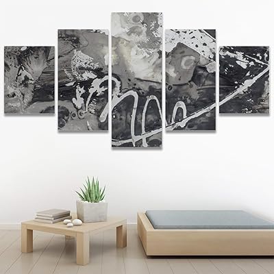 SIGNWIN 5 Panel Canvas Wall Art Decorative Elements...