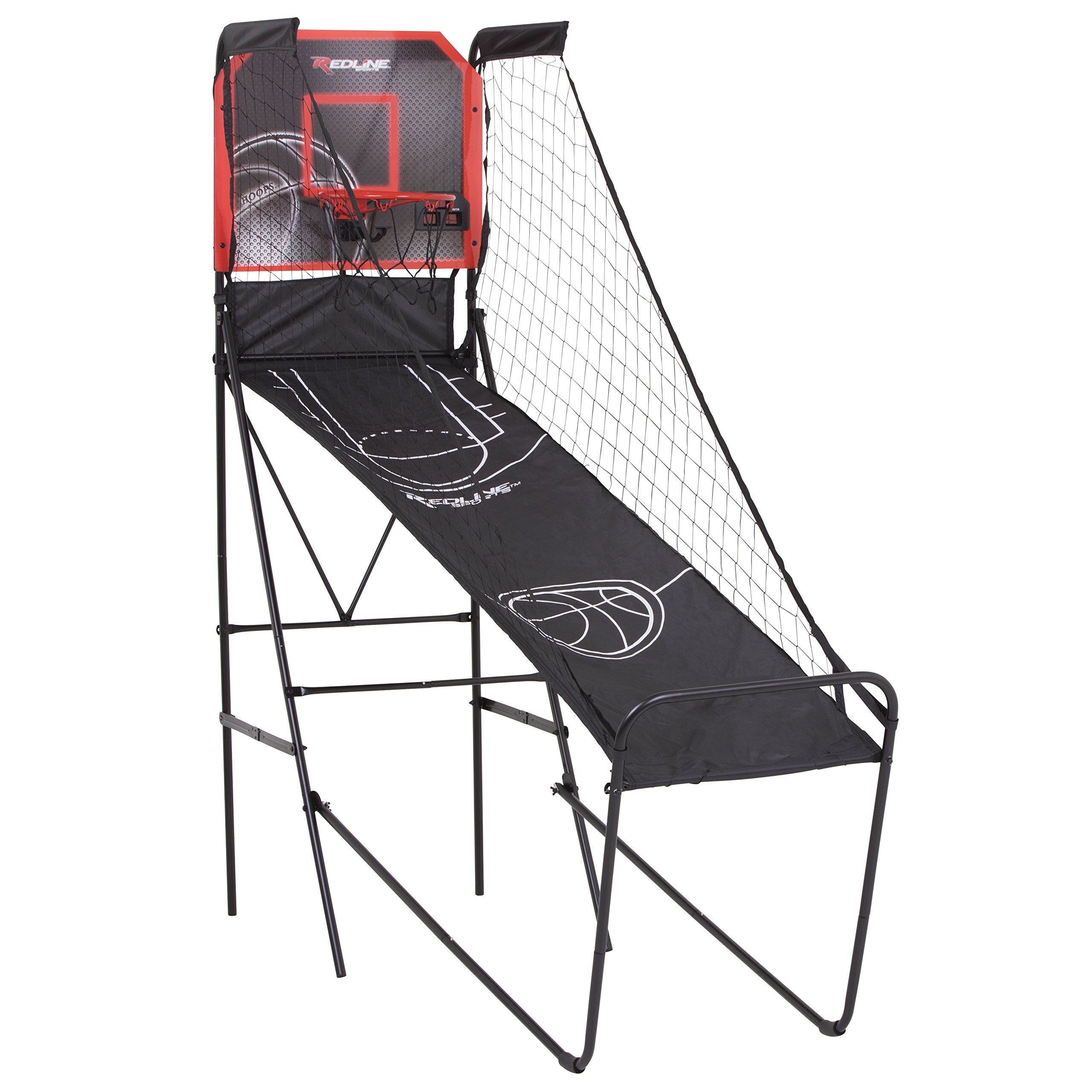 Redline Alley-Oop Single Basketball Shootout with Quick Connect Easy-to-Assemble Frame and Compact Fold-up Design for Easy Storage