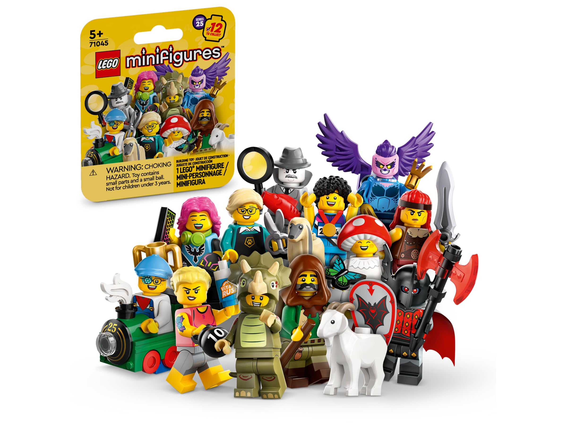 LEGO Minifigures Series 25 Collectible Set, Full set of 12 Unique Minifigures (71045)