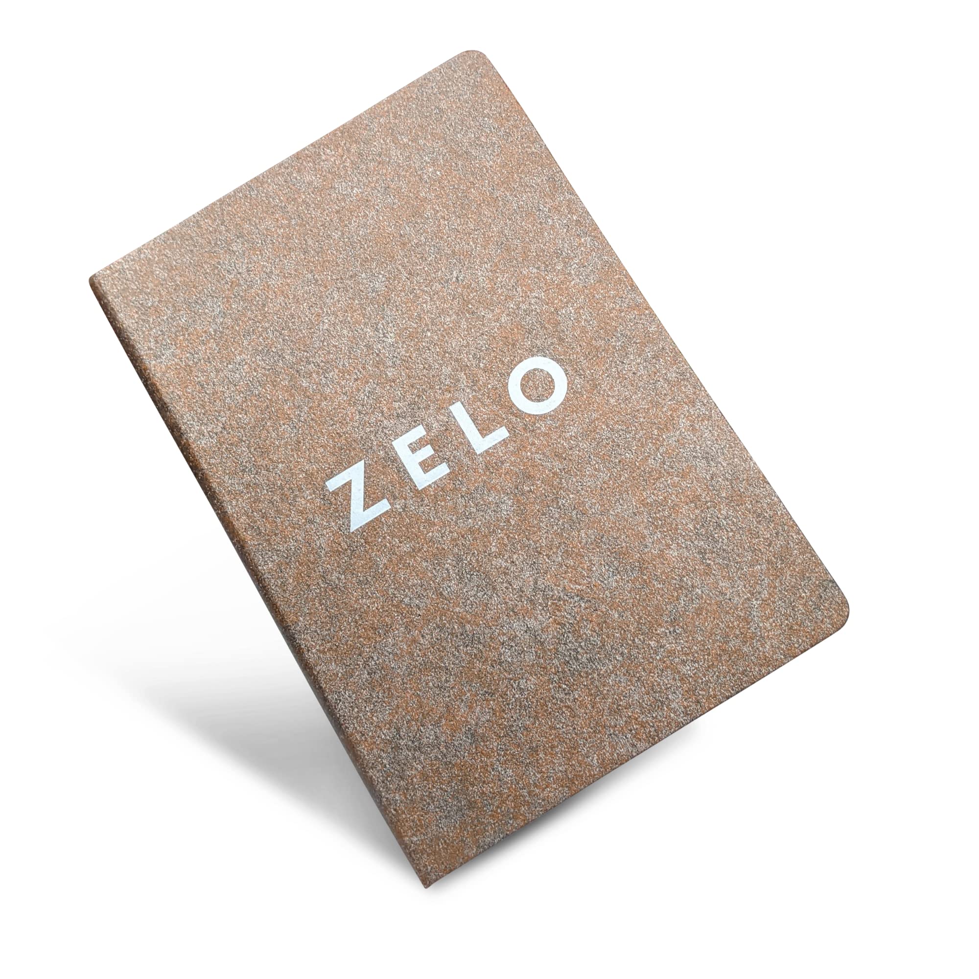 Fire & Earth A5 Notebook | 192 Lined Pages | Unique Coarse Textured Cover | Use as Daily Journal, Notepad, Daily to do list notebook, Lined Journal or Personal Organiser (Textured 'Rust' Cover)