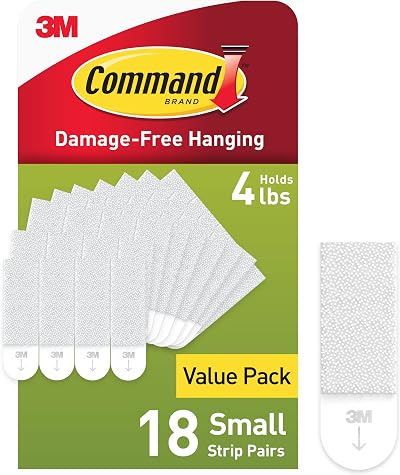 Command Small Picture Hanging Strips White 18 Pairs Damage Free Decorating Tools