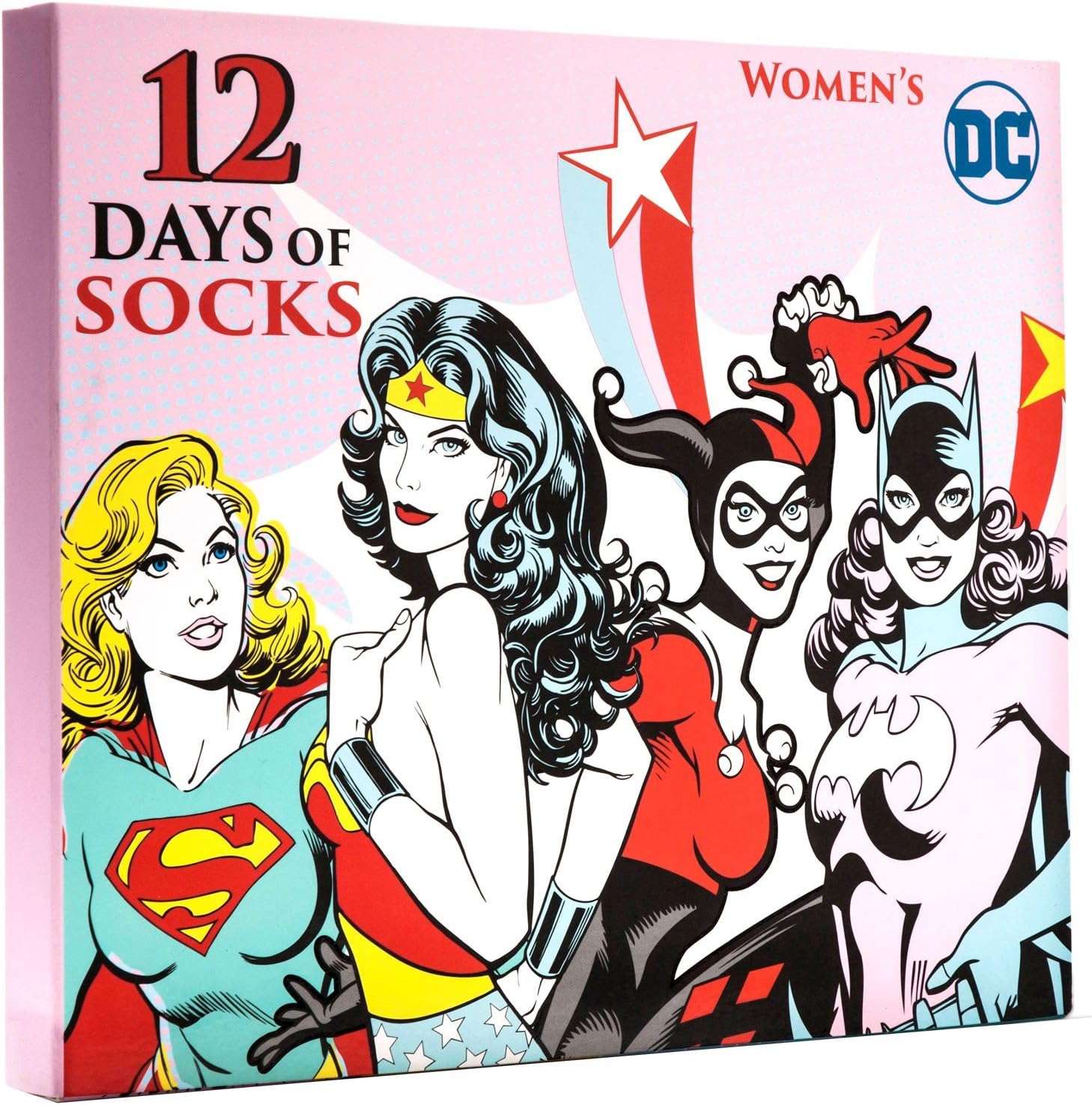12 Days of Socks Womens DC Comics Size 4-10