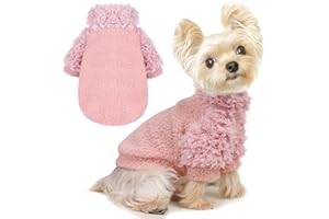 SHIFENMEI Dog Classic Sweater Chihuahua Sweatshirt Valentine's Day Dog Clothes for Small Dogs Girl Boy Soft Fleece Coat for Small Dogs Cat Clothes Soft Puppy Cat Clothing