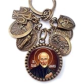 St. Isaac Jogues Keychain, Necklace or Clip, Patron Saint, Catholic Confirmation Gift