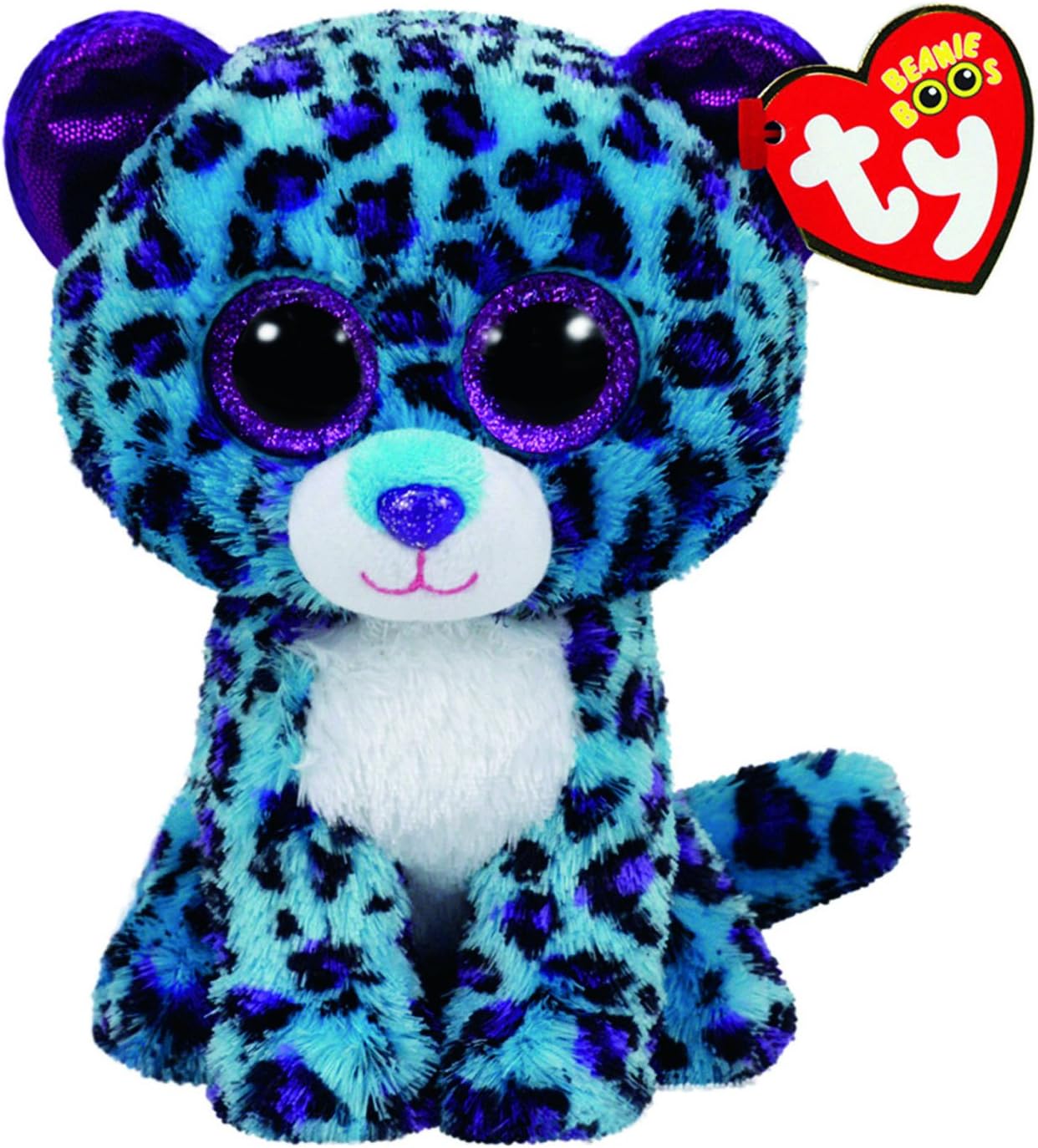 Claire's Girl's Ty Beanie Boo Medium Lizzie the Leopard Soft Toy