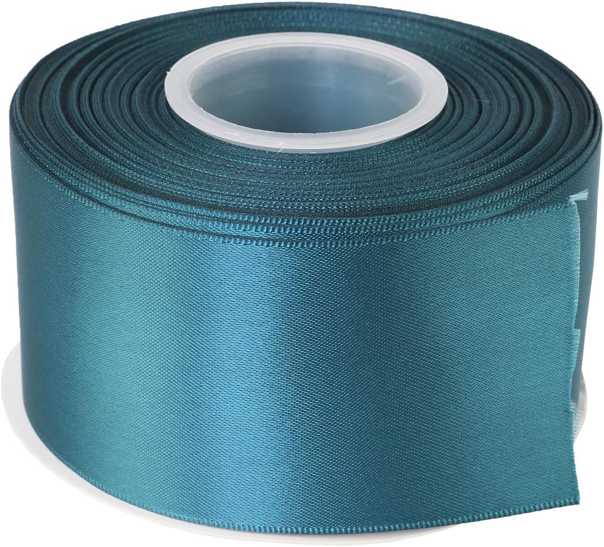 Ruban Satin Bord Doré 25mm X 22m - Rouge - Pour Cadeaux, Mariage, Décoration DIY