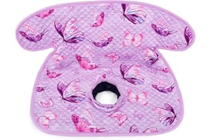 Babenest Car Seat Potty Protector Cover -Waterproof Carseat Training Liner for Baby &Toddler Shower Gift, Dry Piddle Pee Pad with Fun Designs for Strollers & Infant Car Seats (1pc, Butterfly-Purple)