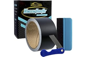 Gold Label Detailing 3M Black Out Trim Chrome Delete Vinyl Wrap Kit | 25ft Roll of 3m Scotchprint 1080 | Felt Edge Squeegee and Razor Blade Included (Matte, 2" by 50ft)