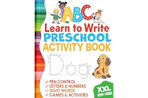 A-B-C Learn to Trace & Write Letters: Preschool Practice Workbook for Kids Ages 3-5
