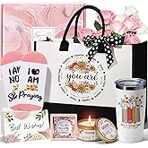 Christian Gifts for Women Faith, Inspirational Religious Gifts for Women, Catholic Spiritual Gifts Unique Valentines Day Birthday Gifts for Women Mom Sister Friends Grandma Coworker w/Canvas Tote Bag