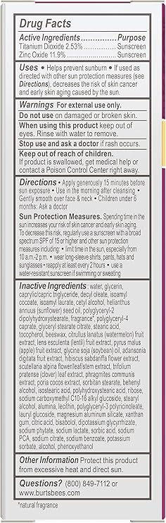 burt's bees renewal day lotion spf 30