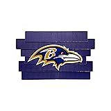 FOCO Baltimore Ravens NFL Staggered Wood Logo