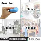 CanDo TheraPutty Antimicrobial 6 oz Blue Strong Therapy Putty view 2