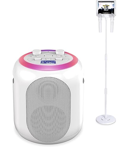 カラオケキューブ（ホワイト）singing machine カラオケキューブ ホワイト 4907953814301 雑貨の通販 ハピネット