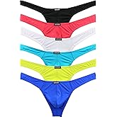 iKingsky Men's Thong Underwear Sexy Low Rise T-Back Under Panties