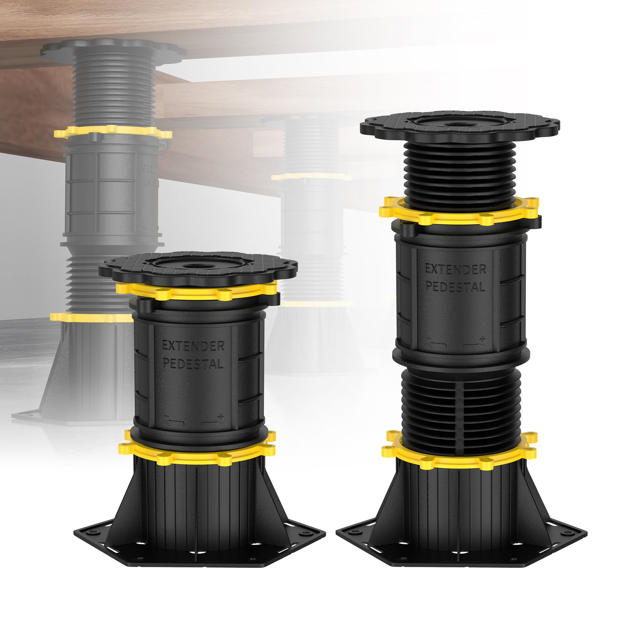 Photo 1 of Wlrrcwdttc 2 Pcs Adjustable Height Bed Support Legs 6.9-9.8 inch, Bed Frame Center Support Legs for Bed Frame/Bed Center Slat,Bed Support Reinforcement Parts Bed Slats Support Leg Bed Replacement Legs