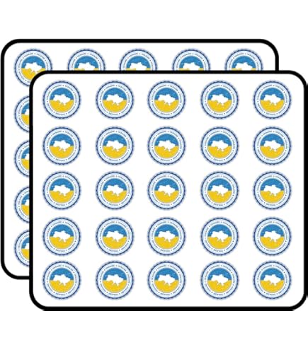 Ukrainian Kozak Design Vinyl Decal - Yellow Glory To Ukraine Sticker For Car & Laptop