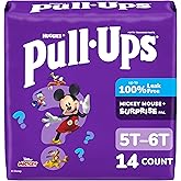 Pull-Ups Boys' Potty Training Pants, Size 5T-6T Training Underwear (46+ lbs), 14 Count