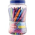 Reynolds 045 Student Ball Pens Fine Point (0.7mm), Blue Ink, Jar (50 count)