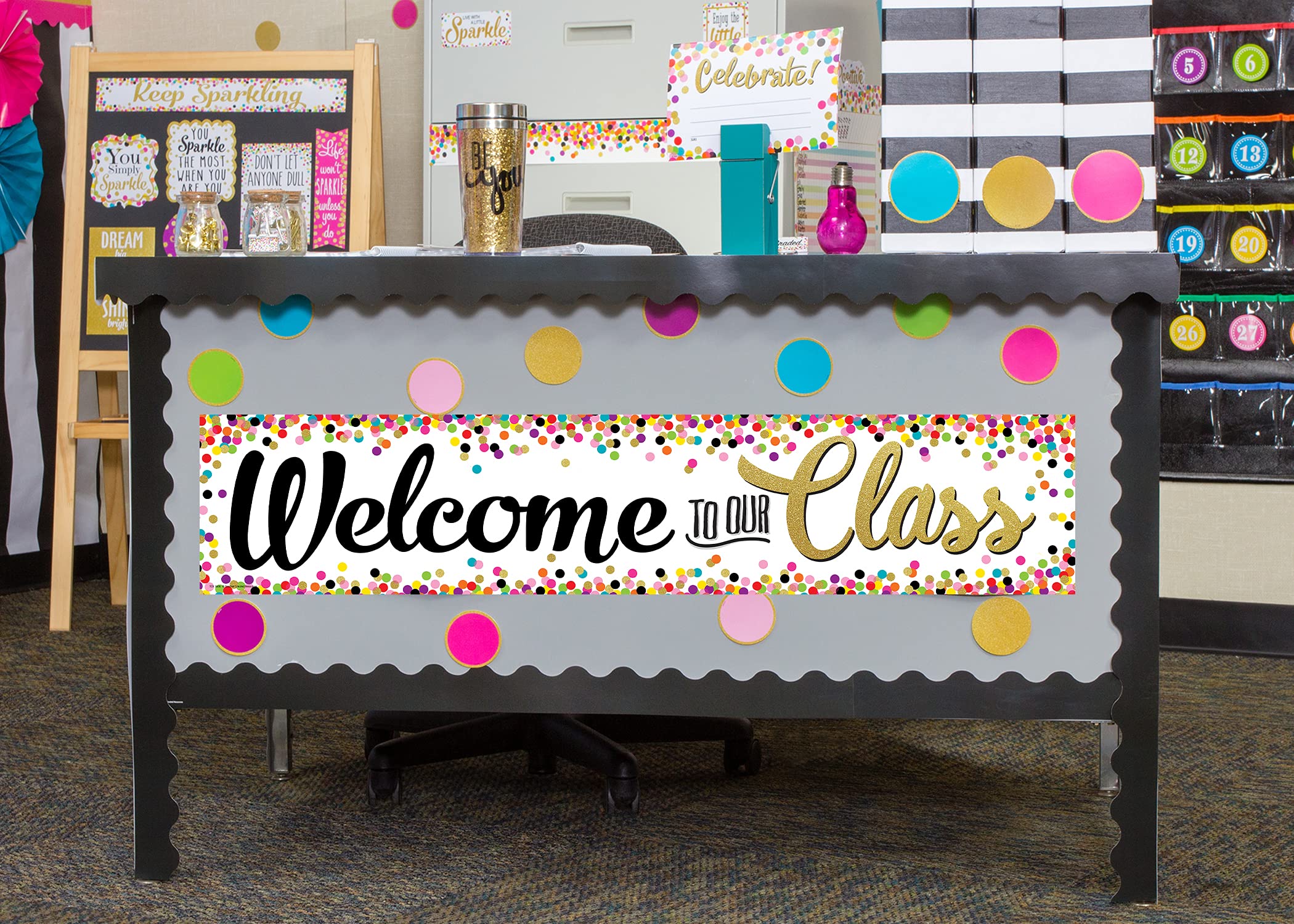 Confetti Welcome to Our Class Banner