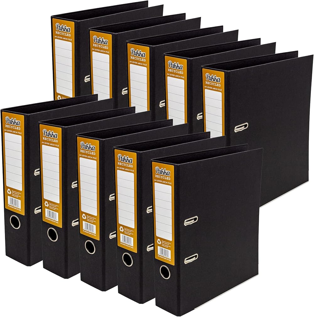Pukka Pad Fashion Lever Arch A4 Binder 2 Ring 70mm 5 Assorted Styles