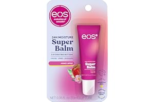 eos 24H Moisture Super Balm - Honey Apple, Day or Night Lip Treatment, Made for Sensitive Skin, Lip Balms & Moisturizers, 0.35 fl oz