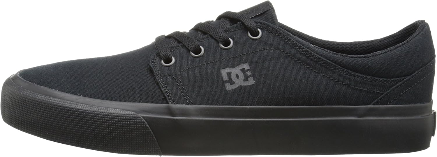  | DC mens Trase Tx Skate Shoe, Black/Black/Black, 11 US | Skateboarding