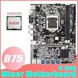 Lodokdre B75 ETH Mining Motherboard G2030 CPU 8x PCIe LGA1155 MSATA DDR3 USB 3.0 view 3