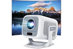 【Native 1080P＆Auto Focus】 Mini Portable Projector with WiFi 6 and Bluetooth 5.4, 4K Supported Mini Projecteur Portatif for Ou