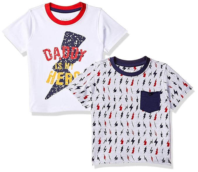 Donuts Baby Boys Plain Regular fit T-Shirt(Colors & Print May Vary)