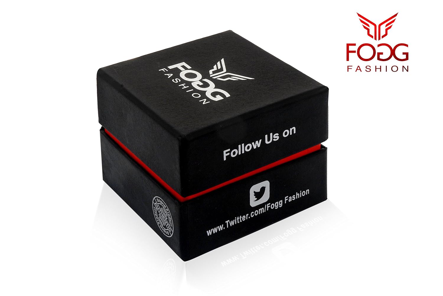 fogg analog black chrono dummy dial men's watch 2002-bk