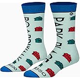 ODD SOX – Monopoly Crew Socks – Classic Board Game Themed Graphic Print – Large Size Men 8–12 / Women 9.5–13.5