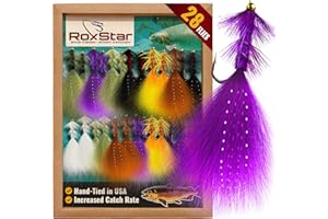 ROXSTAR LURES RoxStar Fly Shop | Wooly Bugger Flies Assortment | Hand Tied with Platinum Select Marabou | We Have Mastered The Woolly Bugger - The Results are Unmatched! Tied in House - Never Outsourced!