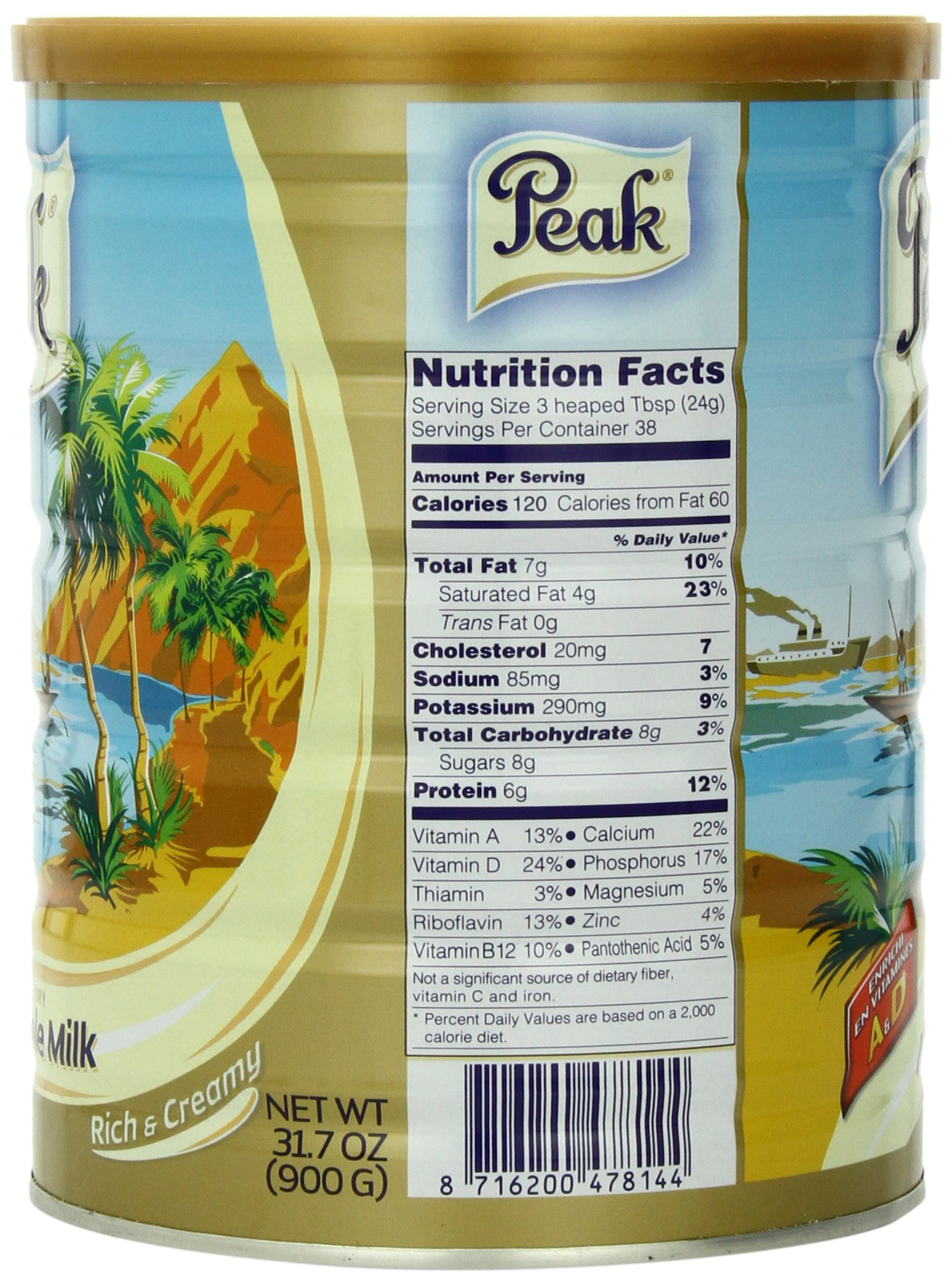 Peak Dry Whole Milk Powder, 900Grams Buy Online in UAE. Grocery
